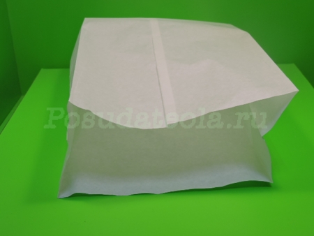 Пакет бумажный с ламинацией для кур гриль без печати 200х100х340 1000шт/кор.